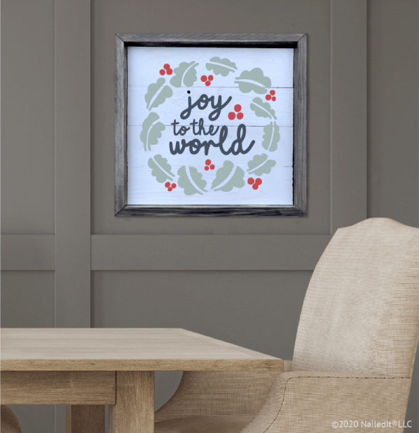 1008 Joy to the World Wreath
