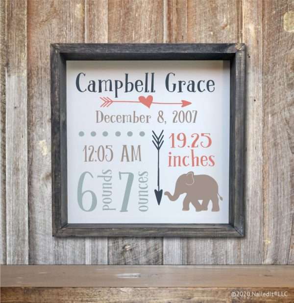 5014 Baby Stats Elephant
