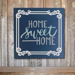 5035 Home Sweet Home with Square Frame