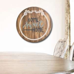 5035 Home Sweet Home with Round Frame