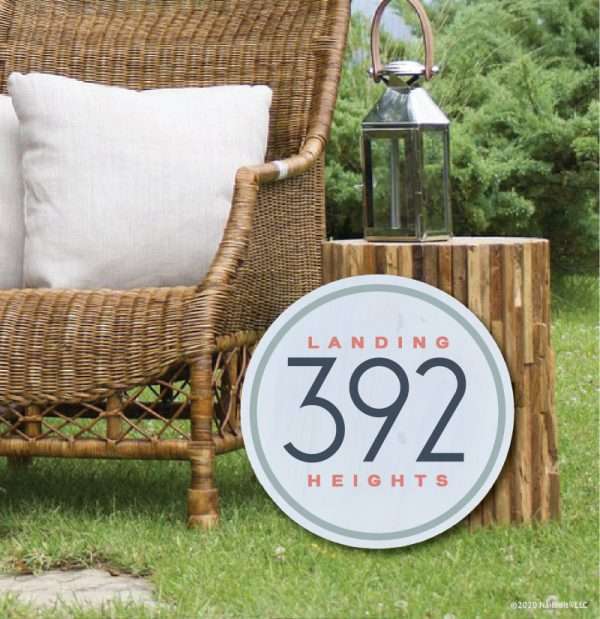 5057 House Number Modern Split Round