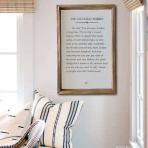 5124 Velveteen Rabbit Book Quote