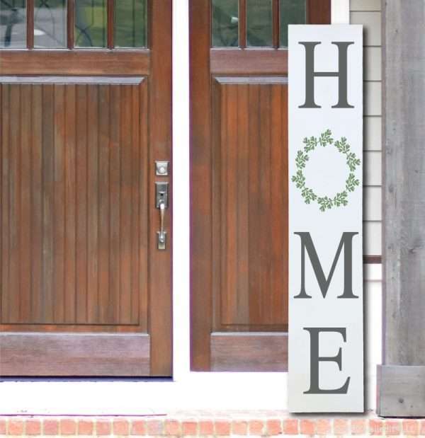 5145 Wreath Home Vertical Porch Plank