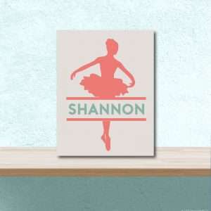 6000 Ballerina Split with Name (Print)