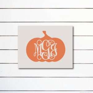6034 Monogram Pumpkin