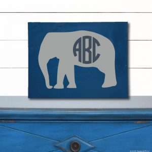 6045 Elephant Monogram
