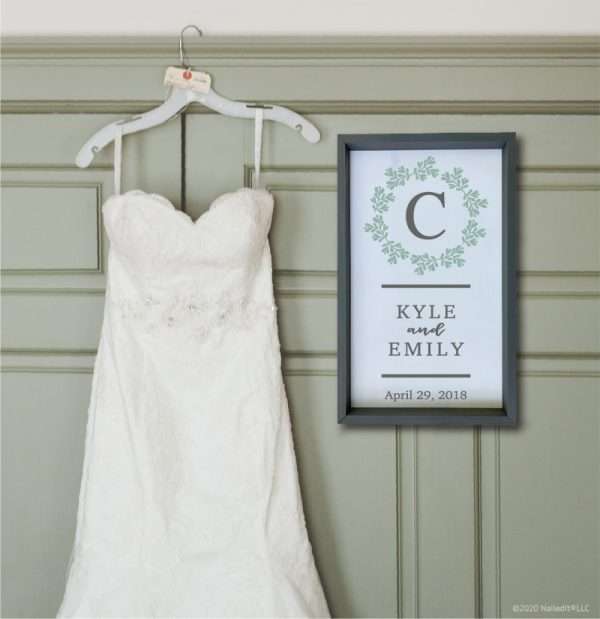 7012 Wedding Wreath with Names