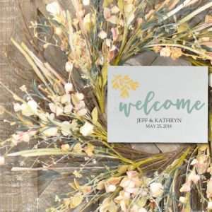 7018 Welcome Bride and Groom Names