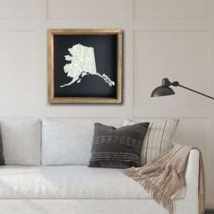 8011 ALASKA State with words