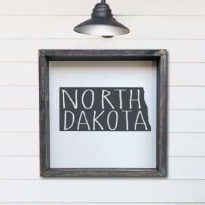 8331 North Dakota State w/ Words