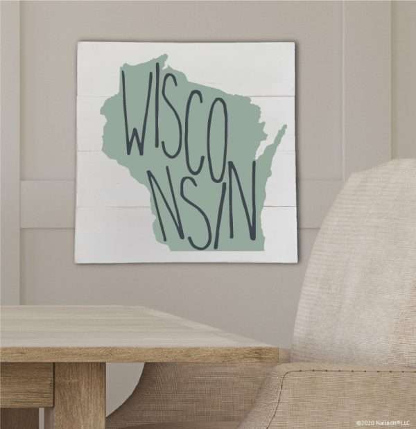 8481 Wisconsin State w/ Words