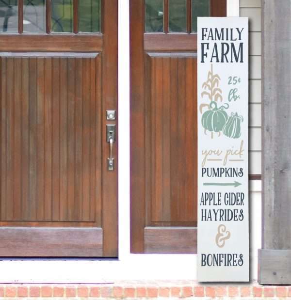 4035 Family Farm Pumpkin Porch Plank