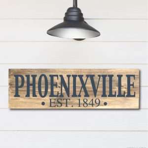 LC1805 Phoenixville City Name Print