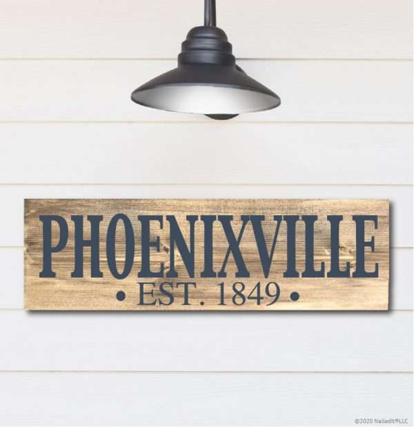 LC1805 Phoenixville City Name Print