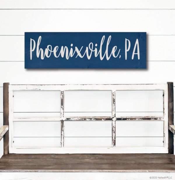LC1806 Phoenixville City Name Script