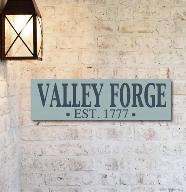 LC1807 Valley Forge City Name Print