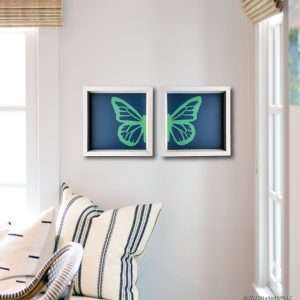 2054 PAIR of Butterflies