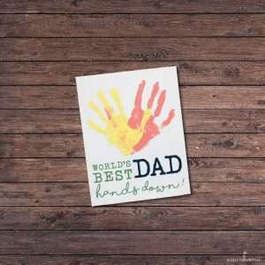 TM130 Father's Day Handprint 9"x12"