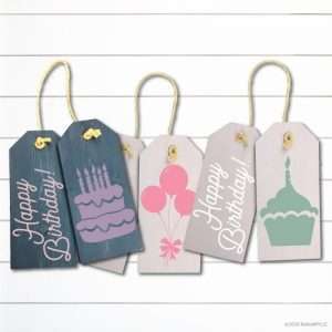 TM142 Happy Birthday Door Tags