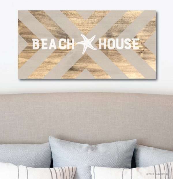 3047 Chevron Pattern with Beach House