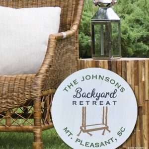 3058 Backyard Retreat Swing