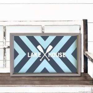 3071 Chevron Pattern Lake House