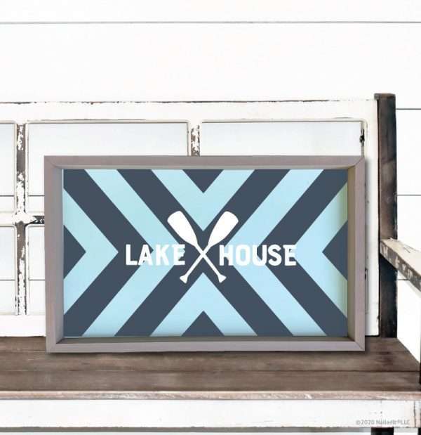 3071 Chevron Pattern Lake House