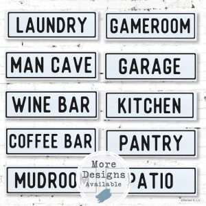 TM171 18" Plank Room Signs