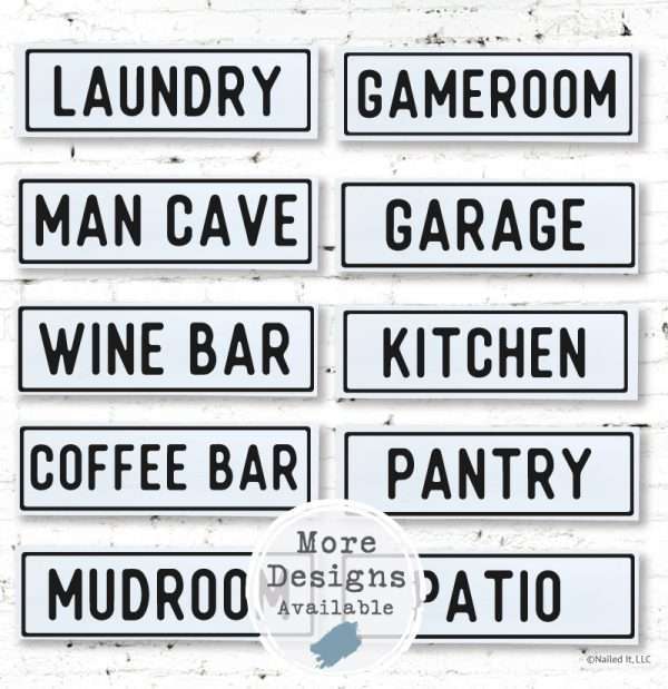 TM171 18" Plank Room Signs