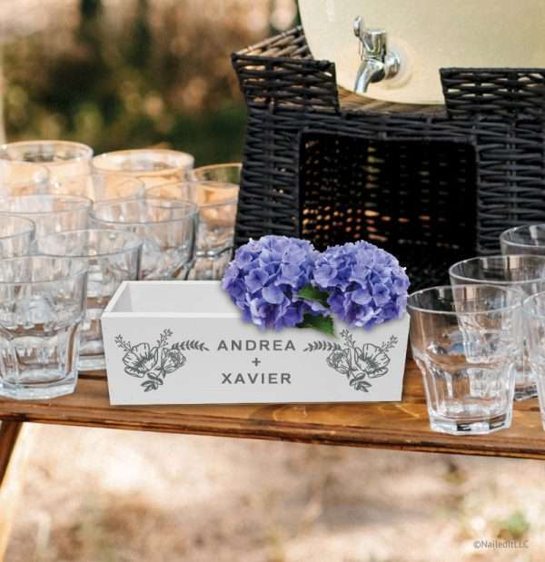 SP156-16 Floral Wedding 12" Decor Box