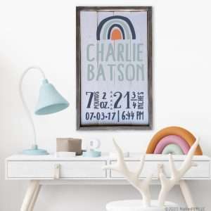 5475 Rainbow Birth Announcement