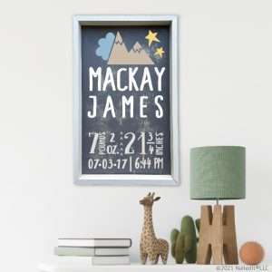 5476 Mountain Birth Announcement