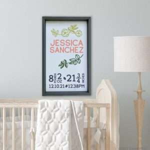 5482 Floral Birth Announcement