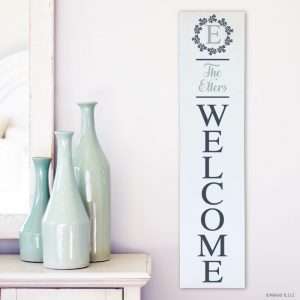 LD119 Personalized Welcome w/ Wreath