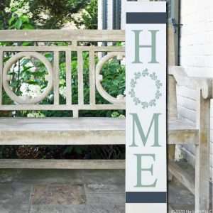 LD121 Home Wreath Porch Plank