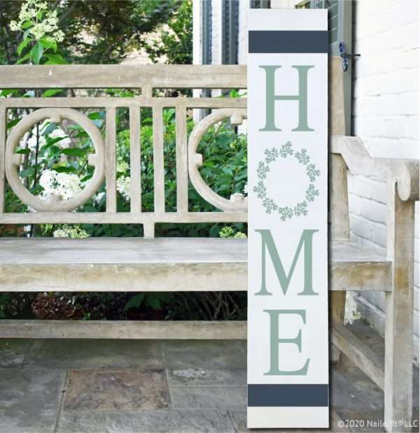 LD121 Home Wreath Porch Plank