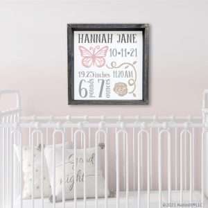 5490 Butterfly Floral Baby Stats
